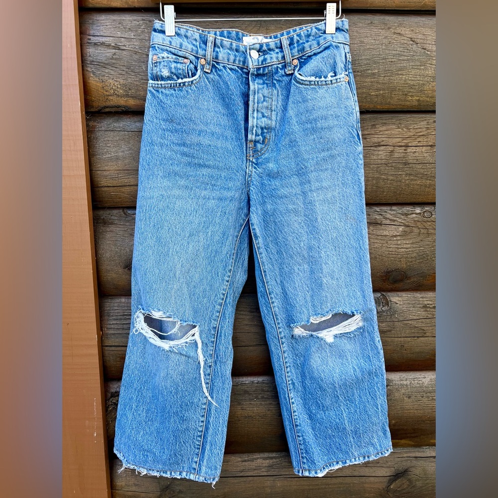 FREE PEOPLE we the free cropped straight jeans size 26